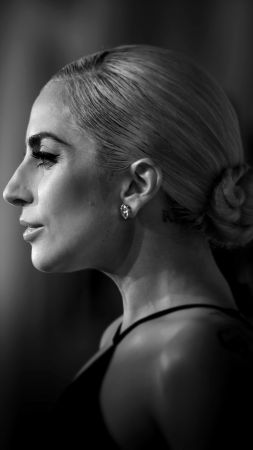 Lady Gaga, Stefani Joanne Angelina Germanotta, songwriter, record producer, philanthropist, designer, actress, silver, balloon, blonde (vertical)
