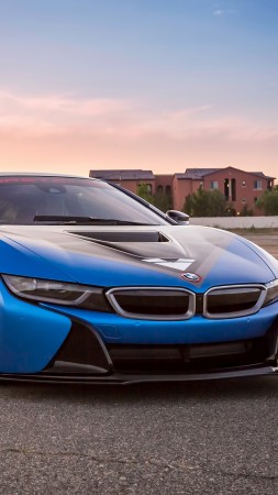 Vorsteiner VR-E BMW i8, supercar, sport cars, blue (vertical)