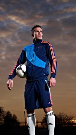 Robin van Persie, manchester united footballer, soccer, football, The best players 2016 (vertical)