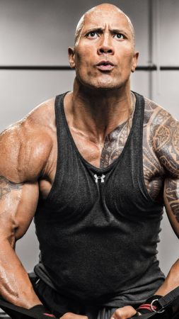 Dwayne Johnson, exercise, actor (vertical)