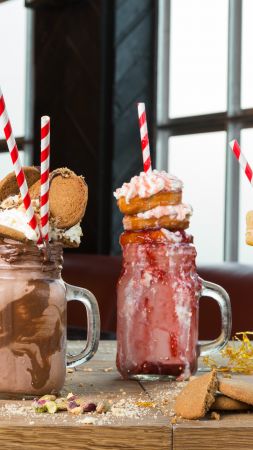 freak shake, freakshakes, milk shake, cake (vertical)