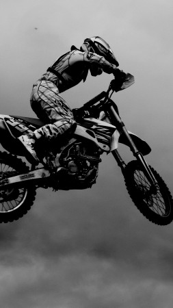 motocross, fmx, rider, freestyle (vertical)