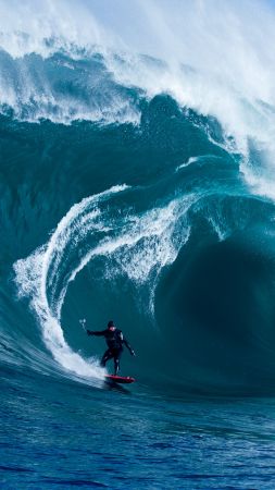 Surfing, man, sports, ocean, wave (vertical)