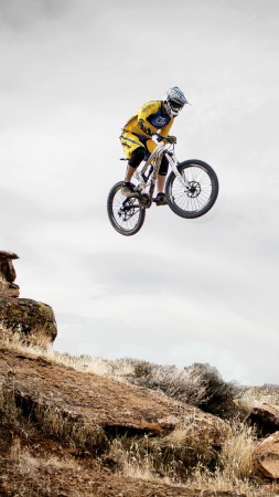 motocross, fmx, rider, freestyle (vertical)