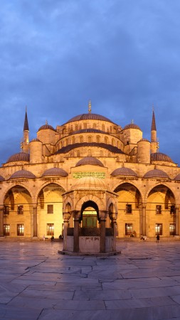 The Blue Mosque, Istanbul, travel, vacation, sky, booking, architecture (vertical)