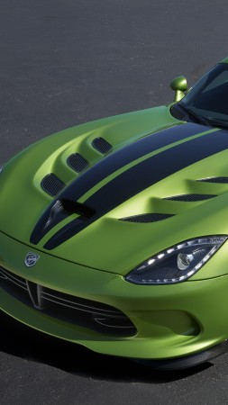 Dodge Viper GTS-R, Commemorative Edition ACR, green, speed (vertical)