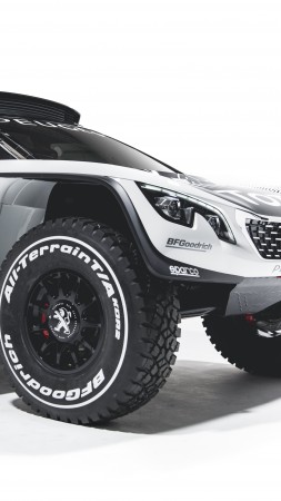 Peugeot 3008 DKR, Paris Auto Show 2016, Dakar challenge, rally (vertical)