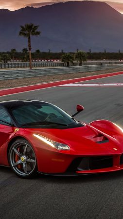 ferrari laferrari, supercar, sport cars, red, speed (vertical)