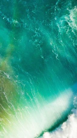 Apple, iOS 10, 4k, 5k, iphone wallpaper, live wallpaper, live photo, wave, macOS Sierra (vertical)