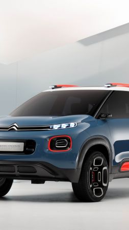 Citroen C5 Aircross, Shanghai Auto Show 2017, concept, blue (vertical)