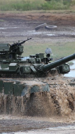 Т-90АМ, Т-90МС, tank, MBT, modification, Russian Army, Russian Ground Forces, military vehicles, dirt (vertical)