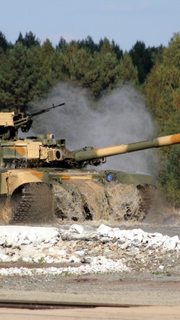 T-90A, tank, MBT, third-generation, Russian Army, Russian Ground Forces, military vehicles, test operation (vertical)