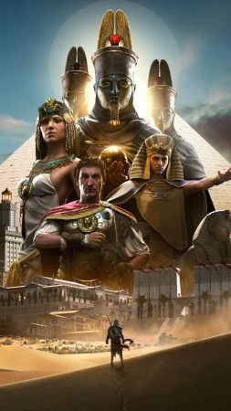 Assassin's Creed Origins, 8k, E3 2017, poster (vertical)