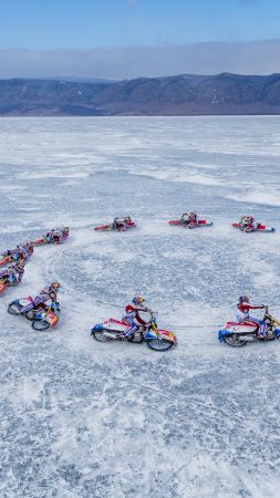 Lake Baikal, ice, 5k (vertical)