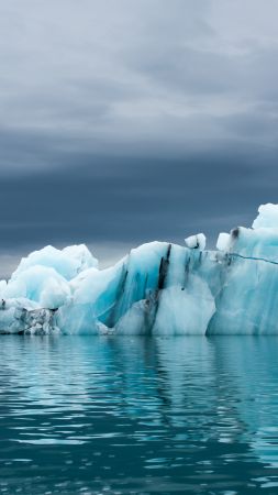 Antarctica, iceberg, ocean, 5k (vertical)