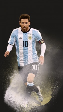 Lionel Messi, soccer, football, 4k (vertical)