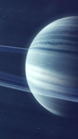 Saturn, planet, 4k (vertical)