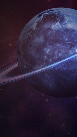 Saturn, planet, 4k (vertical)