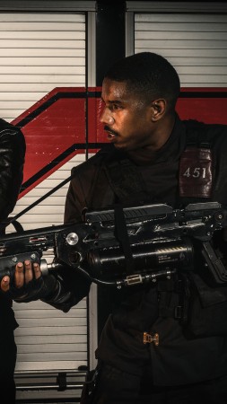 Fahrenheit 451, Michael B. Jordan, Michael Shannon, 4k (vertical)