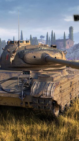 World of Tanks 1.0, Progetto 46, Italian tanks, 4K (vertical)