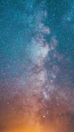 milky way, stars, 4K (vertical)