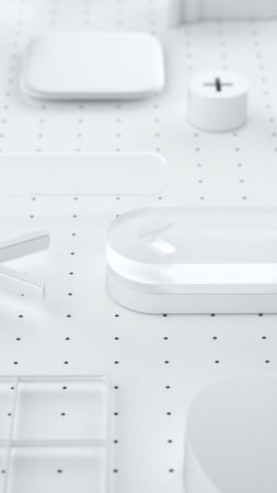 WWDC 2018, White, 3D, 4K (vertical)