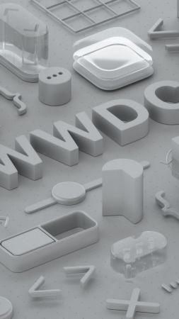 WWDC 2018, Matte, 3D, 4K (vertical)