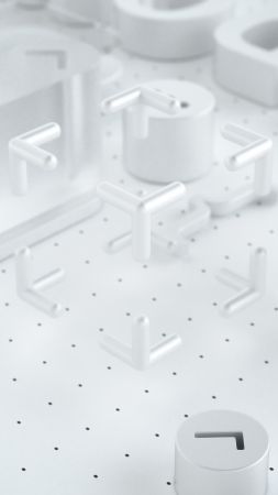 WWDC 2018, White, 3D, 4K (vertical)