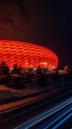 Munich, Germany, Light, Night, 6K (vertical)