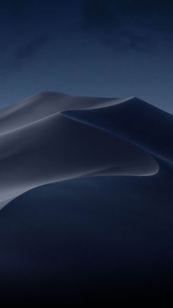 macOS Mojave, Night, Dunes, WWDC 2018, 4K (vertical)