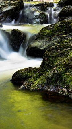 Waterfall, Ireland, 4K (vertical)