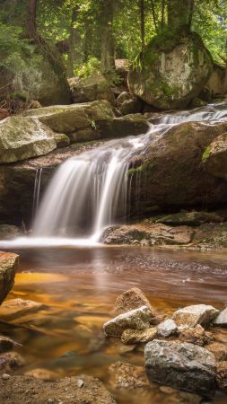 Waterfall, Europe, 6K (vertical)