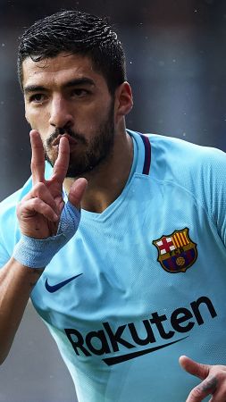 Luis Suárez, Barcelona, FCB, soccer, 4K (vertical)