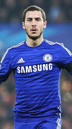 Eden Hazard, Chelsea, soccer, 4K (vertical)