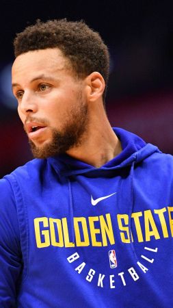 Stephen Curry, Golden State Warriors, NBA, basketball, 4K (vertical)