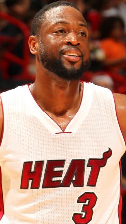 Dwyane Wade, Miami Heat, NBA, basketball, 4K (vertical)