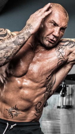 Dave Bautista, boxing, 4K (vertical)