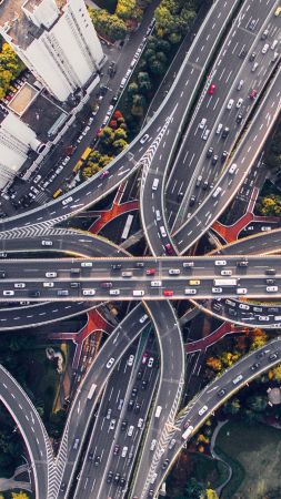 road, city, 4K (vertical)