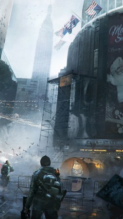The Division, Tom Clancy’s, game, apocalypse, PS4, xBox One, PC, screenshot, 4k, 5k, 2015 (vertical)