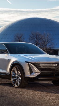 Cadillac Lyriq, SUV, 2021 cars, electric cars, 8K (vertical)