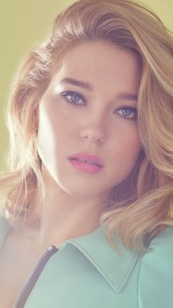 Lea Seydoux, blonde, 4K (vertical)