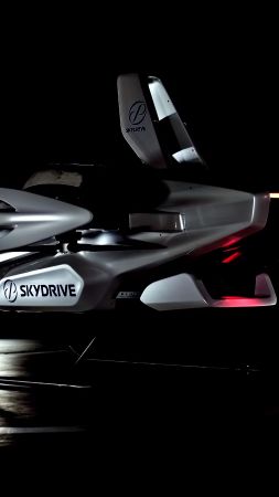 Toyota SkyDrive, flying taxi, 4K (vertical)