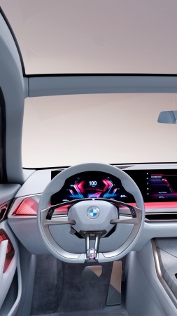 BMW i4, 2021 cars, electric cars, 4K (vertical)