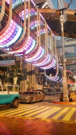 Cyberpunk 2077, screenshot, 4K (vertical)