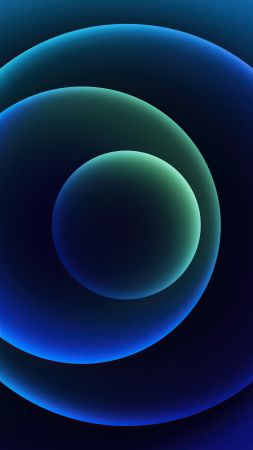 iPhone 12, blue, abstract, Apple October 2020 Event, 4K (vertical)