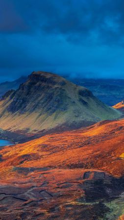 sky, mountains, Bing, Microsoft, 5K (vertical)