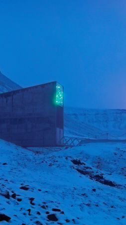 Svalbard Global Seed Vault, Svalbard, Norway, 5K (vertical)