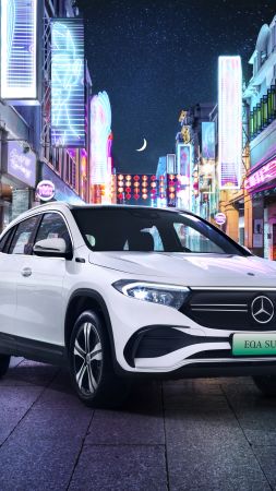 Mercedes-Benz EQA 300 AMG, Auto Shanghai 2021, 2021 cars, electric cars, SUV, 8K (vertical)