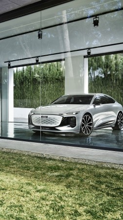 Audi A6 e-tron, 2021 Cars, electric cars, 4K (vertical)