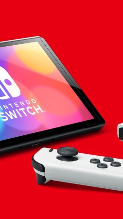 Nintendo Switch OLED, console, 5K (vertical)